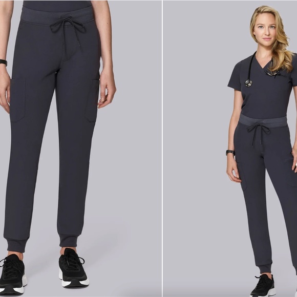 Mandala Jogger Scrub Pants in Pewter - Picture 1 of 1